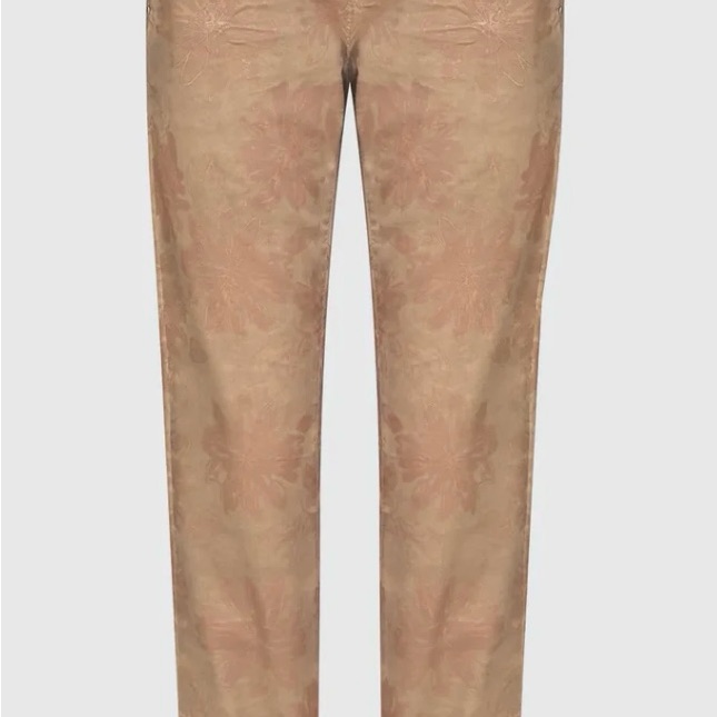 Elegant Beige Women's Straight Leg Pants